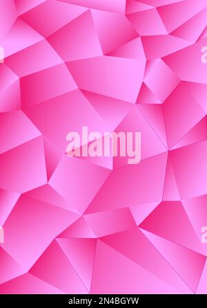 Happy Valentine's day romantic polygon diamond abstract background backdrop pattern template vector illustration Stock Vector