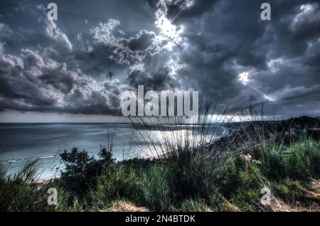 Fossacesia: The gulf of Venus seen from the promontory of San Giovanni in Venere Stock Photo