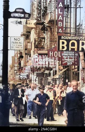 New york lower east side 1950 hi-res stock photography and