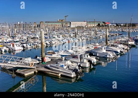 Port of Cherbourg-Octoville, a commune in the peninsula of Cotentin in the Manche department in Lower Normandy in north-western France Stock Photo