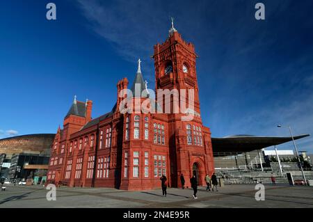 Victorian Pierhead Building, Cardiff Bay, Cardiff, Wales, UK. Stock Photo