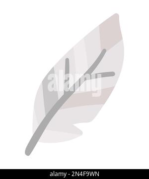 Vector bohemian style feather isolated on white background. Boho art ...