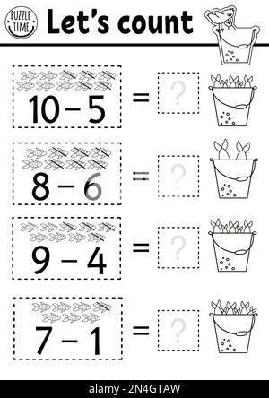 Kindergarten math worksheet, number 4 coloring maths activities for ...