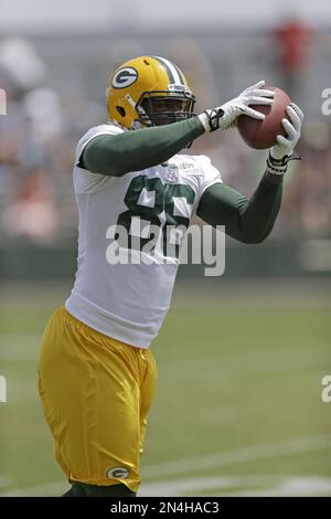 Green Bay Packers' Brandon Bostick during NFL football training camp  Saturday, July 27, 2013, in Green Bay, Wis. (AP Photo/Morry Gash Stock  Photo - Alamy