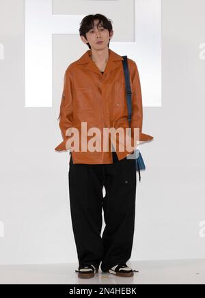 Seoul, South Korea. 8th Feb, 2023. South Korean composer Code Kunst, attends a photo call for the fashion brand Fendi event at Dongdaemun DDP Art hall in Seoul, South Korea on February 8, 2023. (Photo by: Lee Young-ho/Sipa USA) Credit: Sipa USA/Alamy Live News Stock Photo