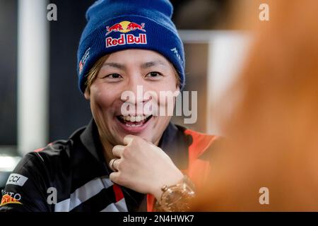 KATSUTA Takamoto (JPN), TOYOTA GR Yaris Rally1 Hybrid, portrait during the Rally Sweden 2023, 2nd round of the 2023 WRC World Rally Car Championship, from February 9 to 12, 2023 at Umea, Vasterbotten County, Sweden - Photo Nikos Katikis / DPPI Stock Photo