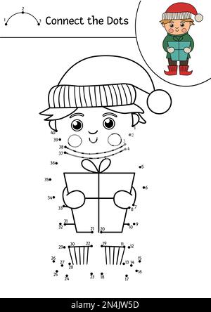 Children holding numbers. Vector black and white coloring page Stock ...