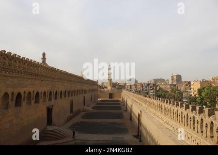 Arches of Ahmad Ibn Tulun Mosque in Cairo, Egypt Stock Photo