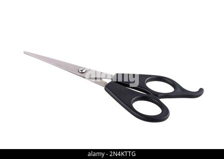 Black scissors isolated on white background Stock Photo
