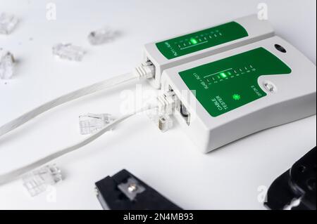 Ethernet Twisted Pair Test Procedure. cable test tool. UTP Cat 6 UTP ...
