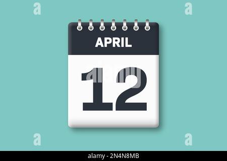 Numeral 12, twelve, isolated on white background, 3d render Stock Photo ...