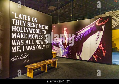 Elvis Quote Display in the Elvis Presley #39 s Memphis Entertainment