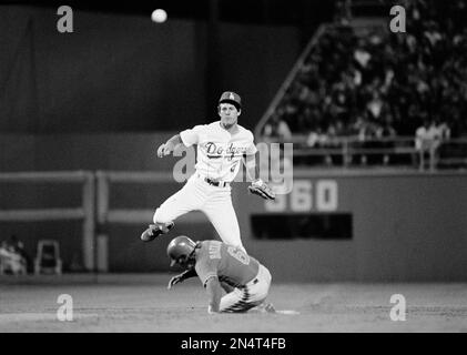 New York Mets George Foster crosses the plate at a second-inning