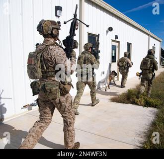 An East coast-based Navy SEAL prepares to tack his Trident in to ...