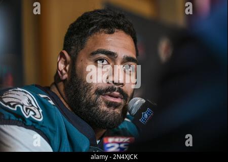 East Rutherford, New Jersey, USA. 5th Dec, 2021. Philadelphia Eagles  offensive tackle JORDAN MAILATA (68) is seen at MetLife Stadium in East  Rutherford New Jersey Philadelphia defeats New York 33-18 (Credit Image: ©