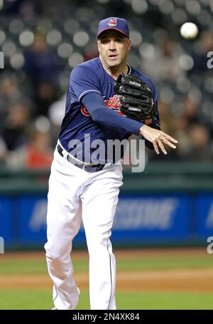 Cleveland Indians relief pitcher Scott Atchison throws to a batter in the  eighth inning 0f a baseball game against the Kansas City Royals at Kauffman  Stadium in Kansas City, Mo., Saturday, Aug.