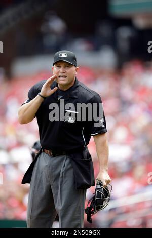 MINNEAPOLIS, MN - APRIL 09: Houston Astros right fielder Kyle Tucker (30)  talks with umpire Mark Carlson (6) after being ejected during the MLB game  between the Houston Astros and the Minnesota