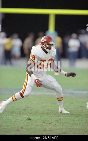 Derrick Thomas (58) Kansas City Chiefs. (Photo by Cliff Welch/Icon  Sportswire) (Icon Sportswire via AP Images Stock Photo - Alamy