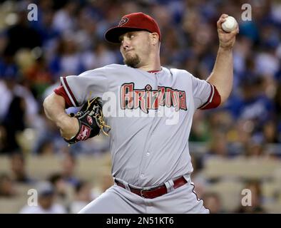 Arizona Diamondbacks starting pitcher Wade Miley delivers during