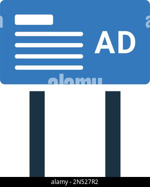 Ad, sign, billboards icon - Use for commercial purposes, print media, web or any type of design projects. Vector EPS file. Stock Vector