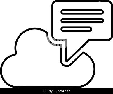 Cloud, conversion icon - Simple editable vector EPS file. Stock Vector