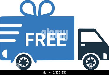 Free delivery, gift icon - Simple editable vector EPS file. Stock Vector