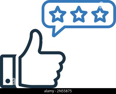 Good, review, thumb up, website icon. Use for commercial purposes, print media, web or any type of design projects. Stock Vector