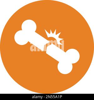 Fracture, broken, bone icon - Perfect use for designing and developing websites, printed files and presentations, Promotional Materials and many more. Stock Vector