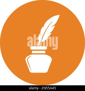 Inkpot, ink icon - Perfect use for designing and developing websites, printed files and presentations, Promotional Materials and many more. Vector EPS Stock Vector