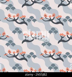 Seamless floral decorative vector pattern Stock Vector