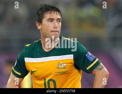 PA PHOTOS/AAP - UK USE ONLY : Australian soccer star Harry Kewell puts in a  solo run to set himself up to score for his English Club Leeds United in a  friendly