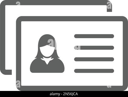 Profile, user, details icon - Perfect use for designing and developing websites, printed files and presentations, Promotional Materials and many more. Stock Vector
