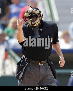 Umpire hospitalized after getting hit in head by relay throw