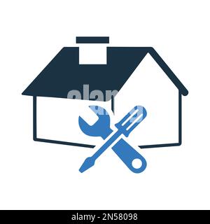 Construction place, Service point icon - Simple editable vector EPS file. Stock Vector