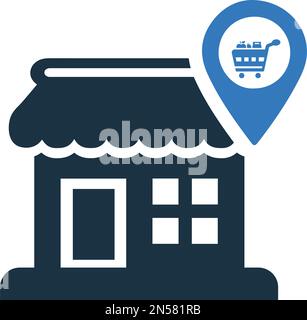 Store, navigation icon - Simple editable vector EPS file. Stock Vector