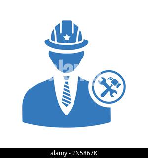 Repair, worker icon - Vector EPS file. Perfect use for print media, web, stock images, commercial use or any kind of design project. Stock Vector