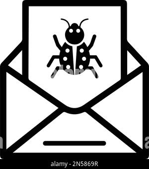Spam, bug icon - Simple editable vector EPS file. Stock Vector