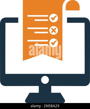 Web, exam, survey icon - Simple editable vector EPS file. Stock Vector