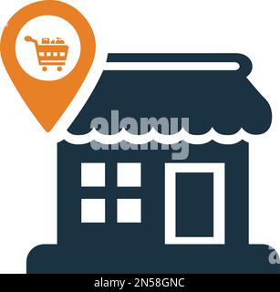 Store, navigation icon - Simple editable vector EPS file. Stock Vector