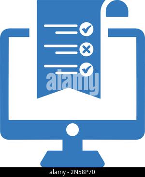 Web, exam, survey icon - Simple editable vector EPS file. Stock Vector