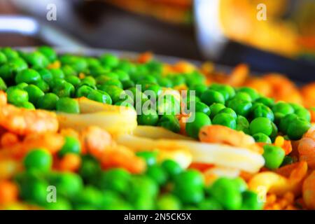 Paella, Paeja, Seafood, Frutos do mar Stock Photo