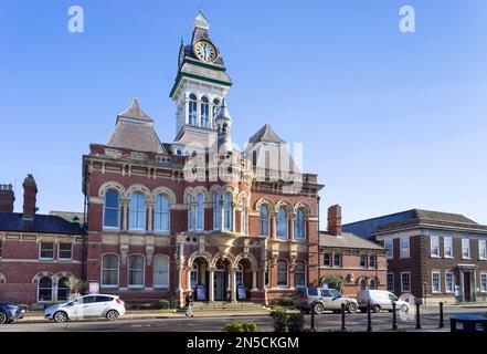 Grantham Lincolnshire Grantham Guildhall municipal building on St Peter's Hill Grantham Lincolnshire England UK GB Europe Stock Photo