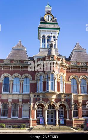 Grantham Lincolnshire Grantham Guildhall municipal building on St Peter's Hill Grantham Lincolnshire England UK GB Europe Stock Photo