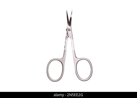 metal manicure scissors isolated on white background Stock Photo