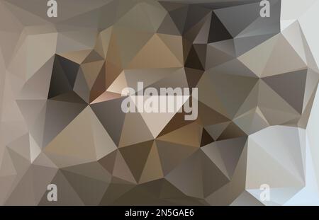 silver, tan, darkolivegreen, dimgray, rosybrown, darkslategray color abstract triangle vector background Stock Vector