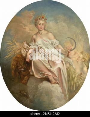 Antoine Watteau Ceres (Summer) c. 1717/1718 Stock Photo