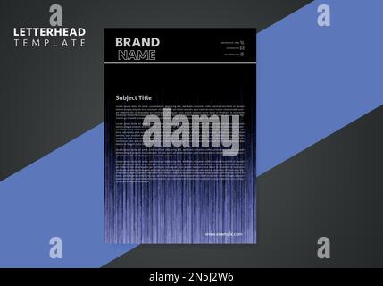 Corporate Business Letterhead, Elegant and minimalist style letterhead template design Stock Vector