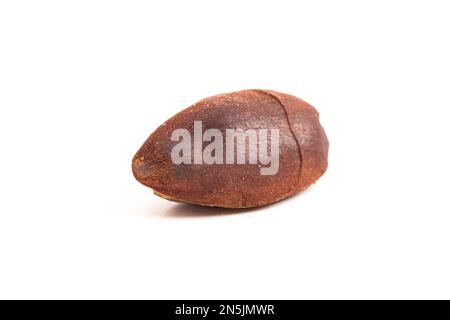 Pili Nuts from the Philippines on a White Background Stock Photo