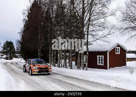 28 Jari HUTTUNEN (FIN), Antti LINNAKETO (FIN), SKODA FABIA, RC2, Rally2,  action during the Rally Finland 2023, 9th round of the 2023 WRC World Rally  Car Championship, from August 3 to 6