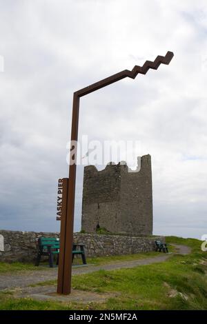 Easky Pier Wave logo metal sign for wild atlantic way discovery points ...